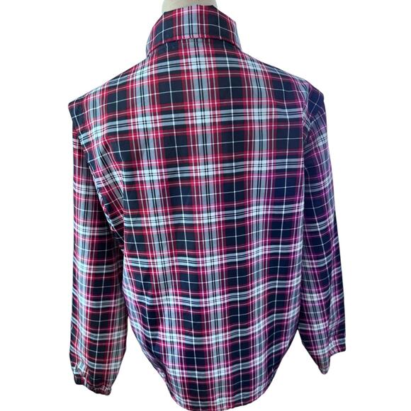 NEW!!"CATALINA" Women's Plaid Zip Up Windbreaker SZ S Boating Nautical Sailing - Picture 3 of 13